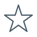 Gray icon of star